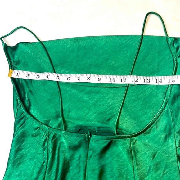 Walk the Line Emerald Green Slip Dress- LIONESS- Size  L NWOT - Picture 10 of 15